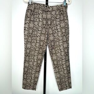 Zara Women Snake Print Pants - Dress Pants